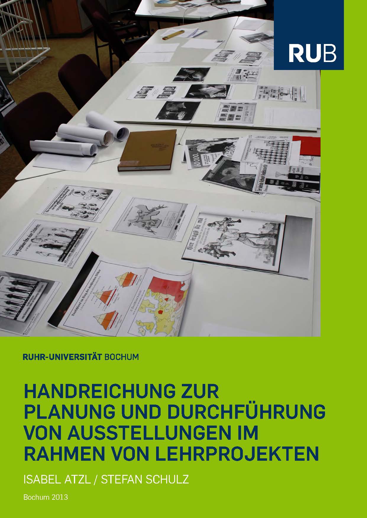Cover for Handreichung zur Planung und Durchführung von Ausstellungen im Rahmen von Lehrprojekten