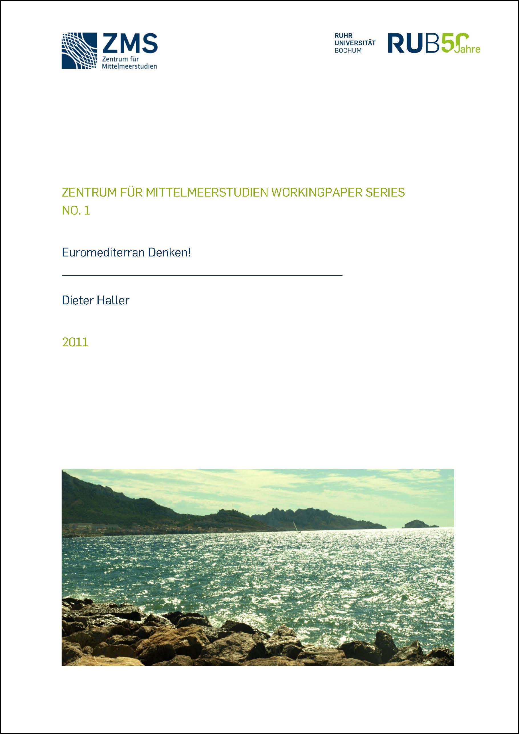 Cover for Euromediterran Denken! / ZMS - Working Paper Nr. 1